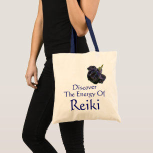 Tote Bag Découvrez l'énergie du rose de pourpre de Reiki