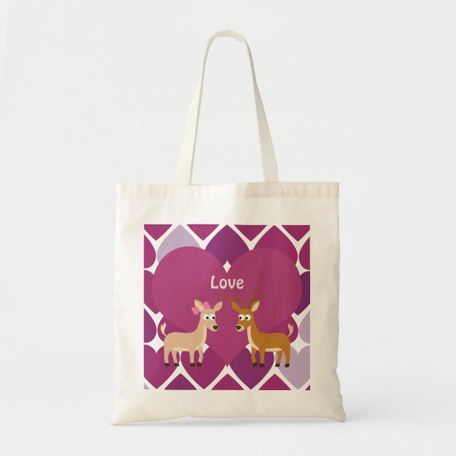 Tote Bag Deer Love (Devant)