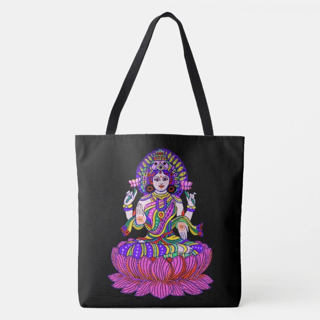 Tote Bag Déesse de festival de Lakshmi Diwali de la bonne (Devant)