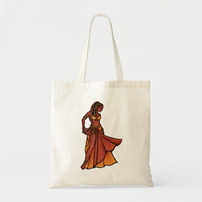 Tote Bag Déesse de la danseuse du ventre Nubian (Devant)