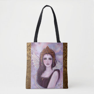Tote Bag Déesse Déméter avec serpent par Renee Lavoie 