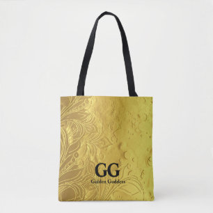 Tote Bag Déesse Dorée Célébration Joyeux Anniversaire 50 an