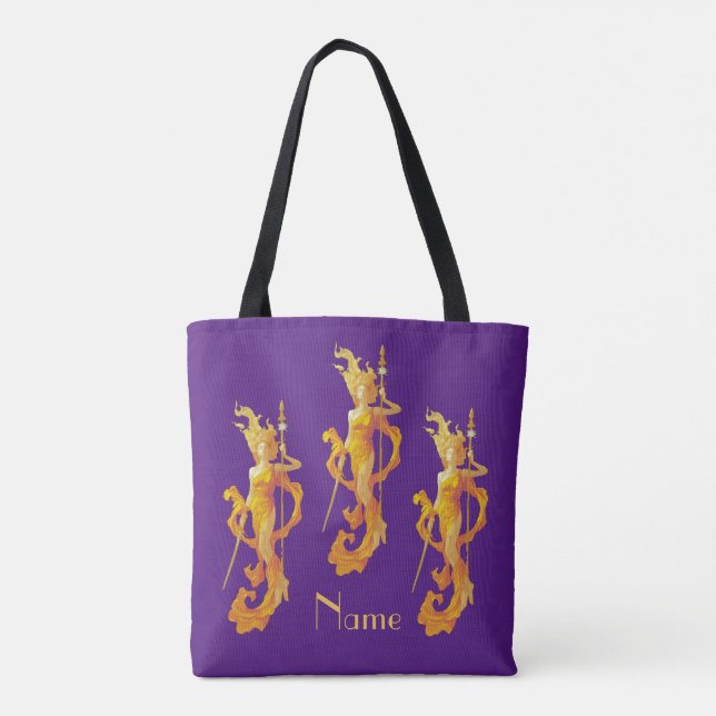 Tote Bag Déesse guerrière d'or Thunder_Cove (Dos)