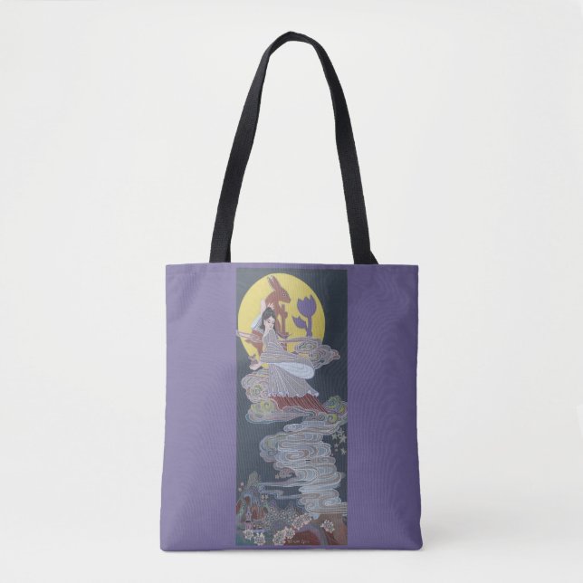 Tote Bag Déesse lapin et lune (Devant)