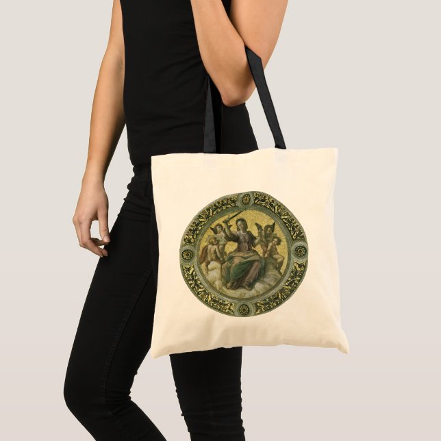 Tote Bag Déesse romaine de la justice avec des anges par Ra (Devant (produit))