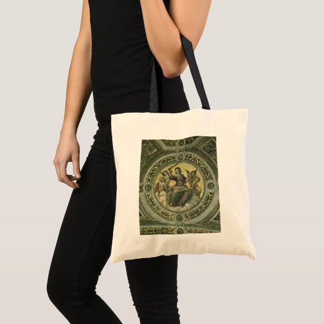 Tote Bag Déesse romaine Justice avec les anges par Raphael (Devant (produit))