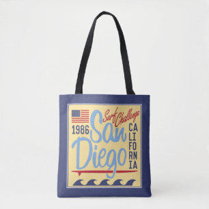 Tote Bag Défi 1986 de surf de San Diego