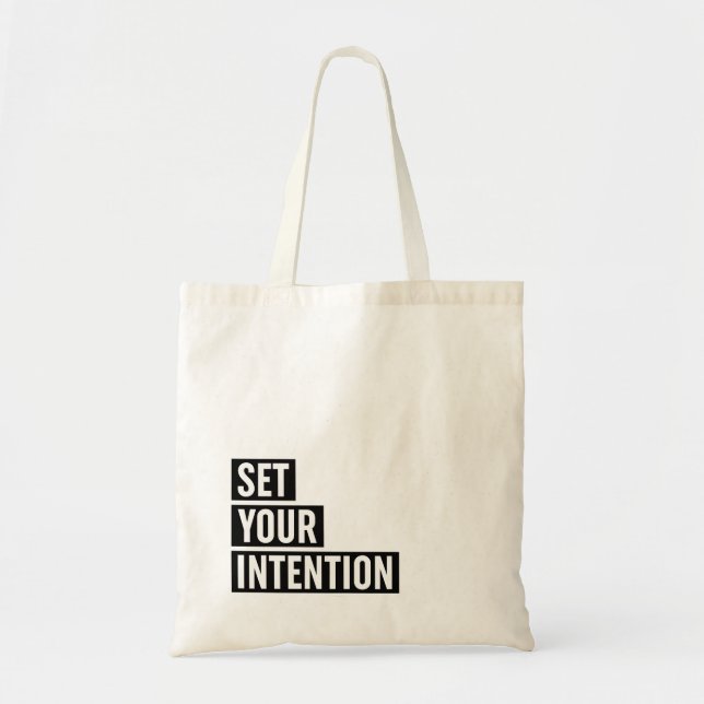 Tote Bag Définir la typographie de votre intention (Devant)
