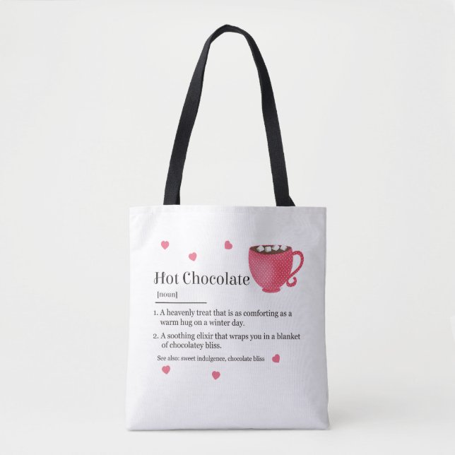 Tote Bag Définition de Chocolat Chaud Tendance (Devant)