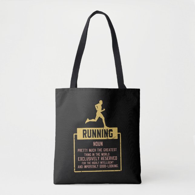 Tote Bag Définition de course à pied (Devant)