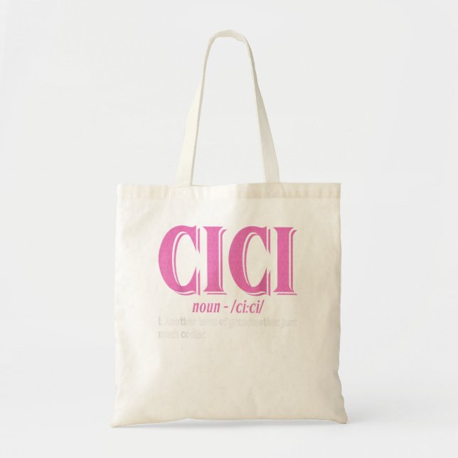 Tote Bag Définition de l'ICC - Jour des grand-mères (Devant)