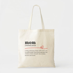 Tote Bag Définition de Maman – Cadeau minimaliste pour Mama