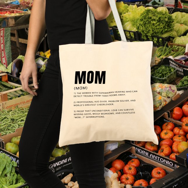 Tote Bag Définition de maman drôle (Créateur téléchargé)