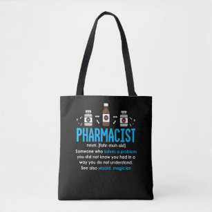 Tote Bag Définition de pharmacien amusant Employé de la pha
