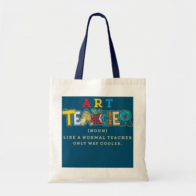 Tote Bag Définition De Professeur D'Art Comme Un Enseignant (Devant)