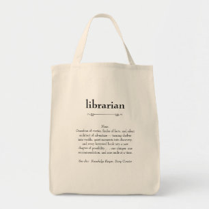 Tote Bag Définition du bibliothécaire Don d'appréciation