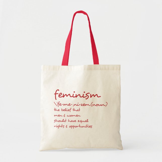 Tote Bag Définition Du Féminisme (Devant)