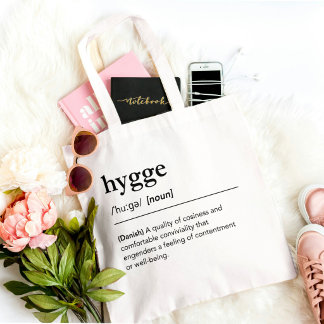 Tote Bag Définition du Hygge Mode de vie scandinave Danemar