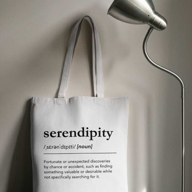 Tote Bag Définition du mot Sérendipité Cadeau Heureux Hasar (Créateur téléchargé)