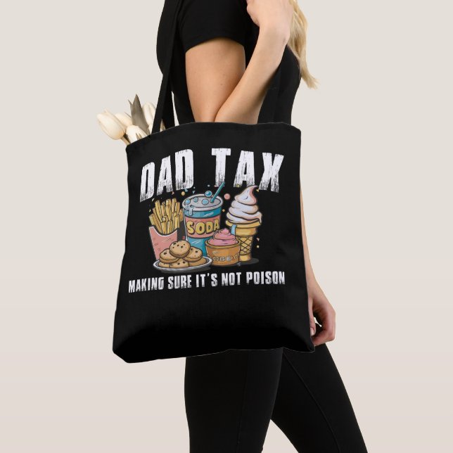 Tote Bag Définition fiscale Papa Impôt S'assurer que ce n'e (De près)
