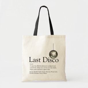 Tote Bag Définition personnalisée de dernière disco enterre