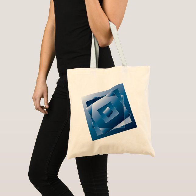 Tote Bag dégradé bleu 1 (Devant (produit))