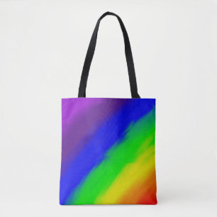 Tote Bag Dégradé de couleurs arc-en-ciel Splash
