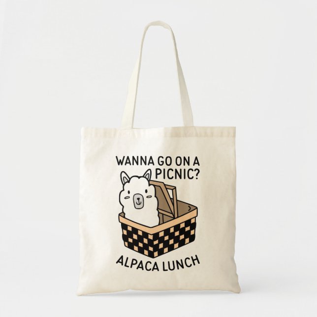 Tote Bag Déjeuner Alpaca (Devant)
