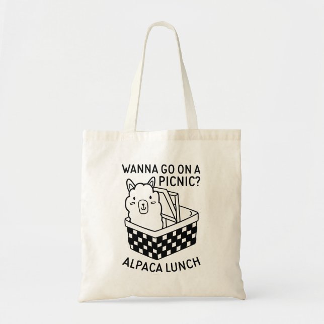 Tote Bag Déjeuner Alpaca (Devant)