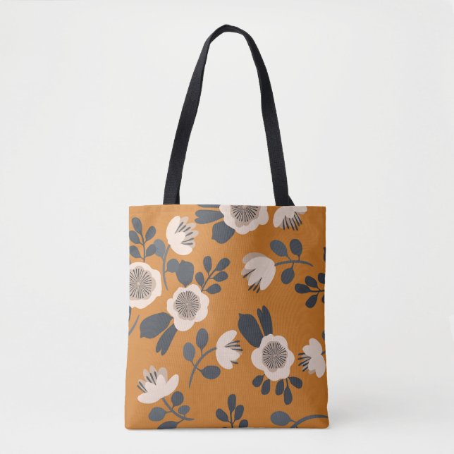 Tote Bag Délicat motif végétal Vintage (Devant)