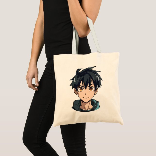 Tote Bag Délice de superpuissance d'anime - Personnage de j (Devant (produit))