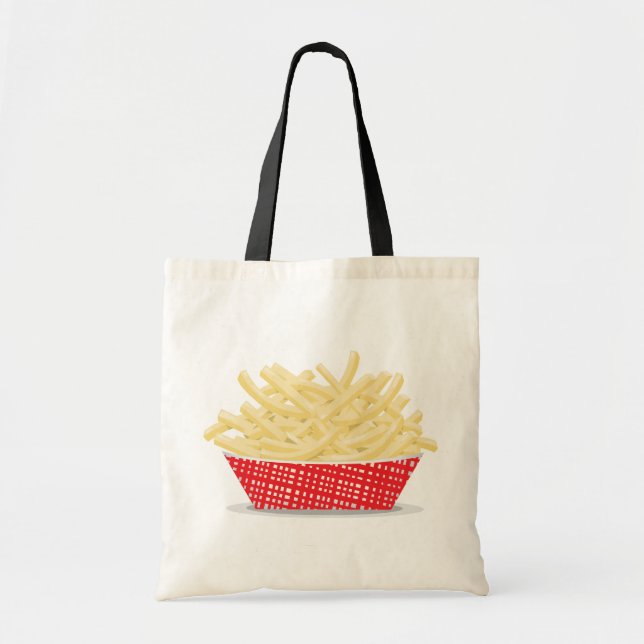 Tote Bag Délicieuses Frites Rétro Fast Food  (Devant)