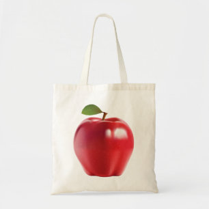 Tote Bag Delicious pomme juteux rouge lumineux