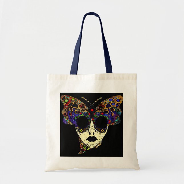 Tote Bag 'DELIRIUM DE LA TÊTE DE LA MORT' - Édition Gothiqu (Devant)