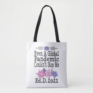 Tote Bag Délivrance d'un doctorat en éducation 2021 Don p