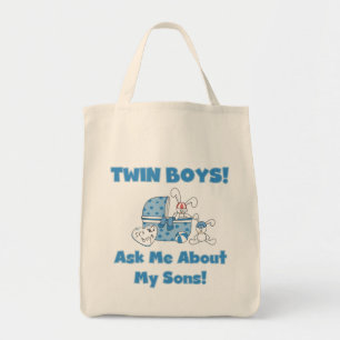 Tote Bag Demander à propos de My Twin Sons Tshirts et cadea