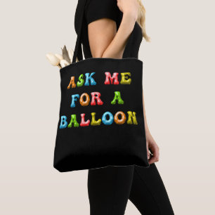 Tote Bag Demandez-Moi Un Balcon - Amusant Art De Fête Color