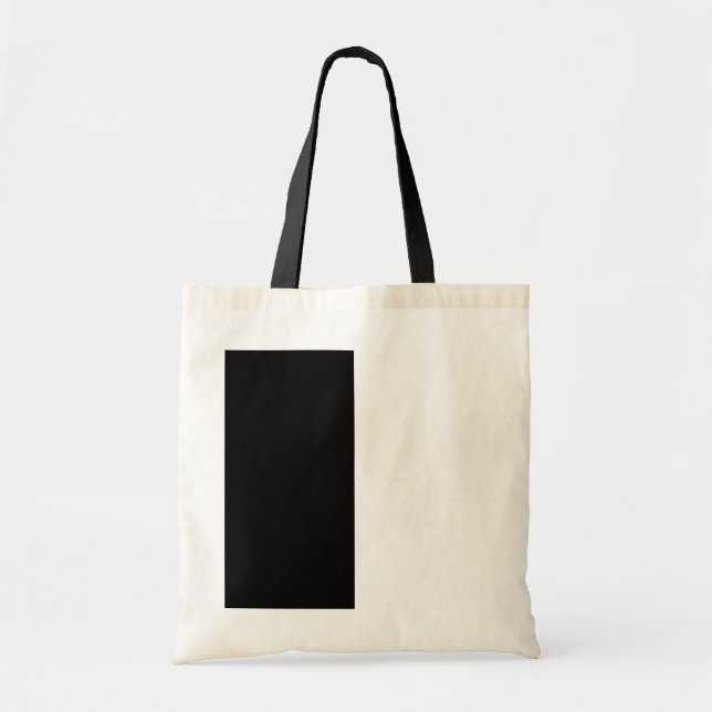 Tote Bag Demi-Noir Et Demi-Blanc Personnaliser Milieu (Devant)