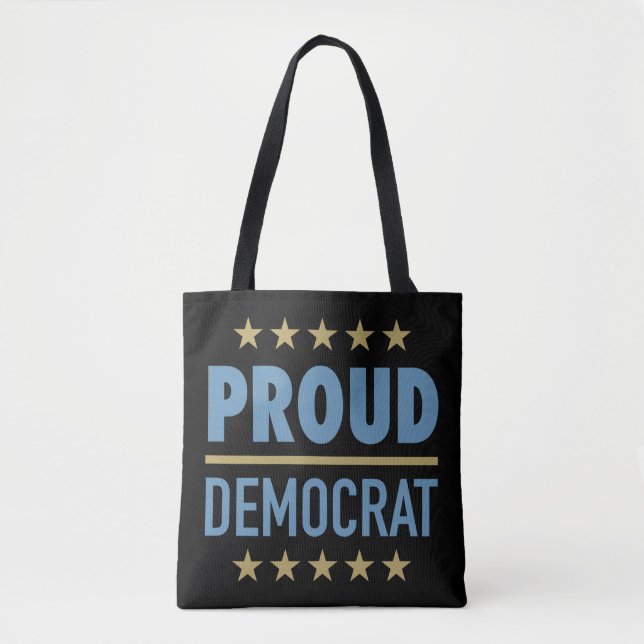 Tote Bag Démocrate fier (Devant)
