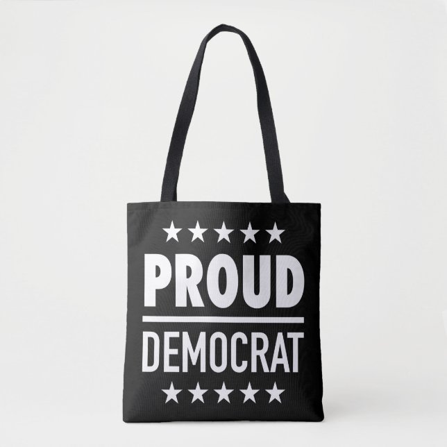 Tote Bag Démocrate fier (Devant)