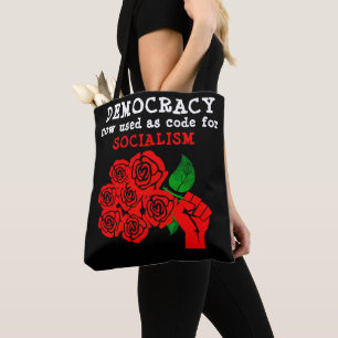 Tote Bag Démocratie (noire) Fourre-tout