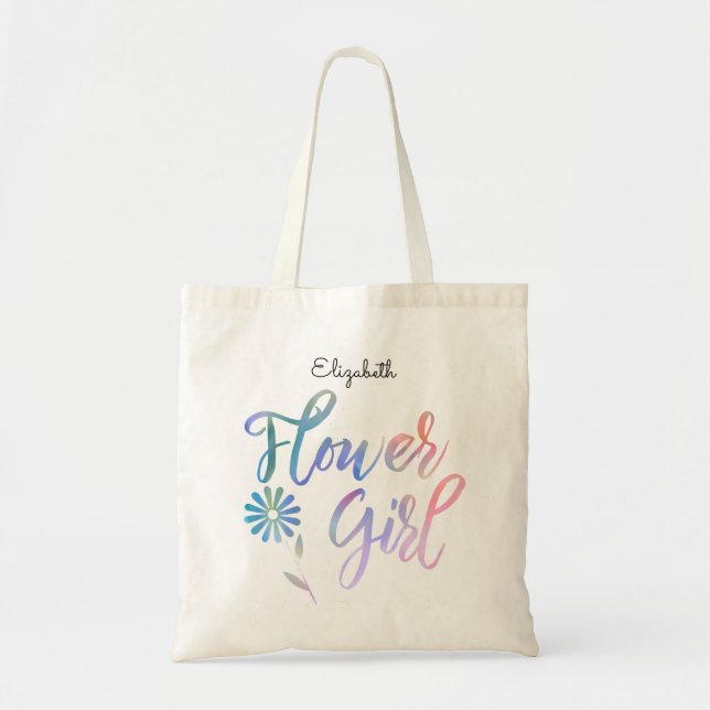 Tote Bag Demoiselle de honneur avec le nom (Devant)