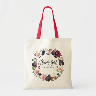 Tote Bag Demoiselle de honneur florale de rose, de