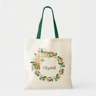 Tote Bag Demoiselle d'honneur aux élégants magnolias blancs