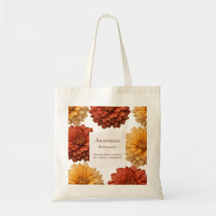 Tote Bag Demoiselle d'honneur Chrysanthème d'Automne 