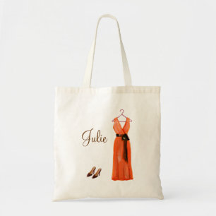 Tote Bag Demoiselle d'honneur cramoisie personnalisée