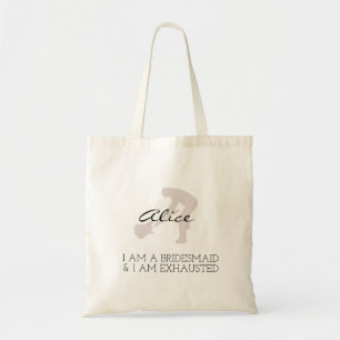 Tote Bag Demoiselle d'honneur   Écriture Moderne Minimalist