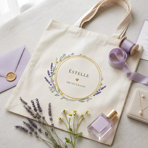 Tote Bag Demoiselle d'honneur florale jolie