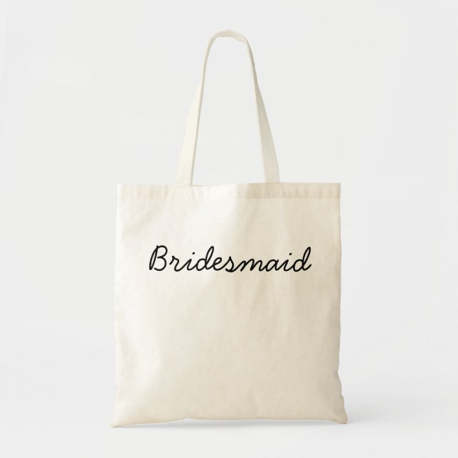 Tote Bag Demoiselle d'honneur Fourre-tout de budget (Devant)