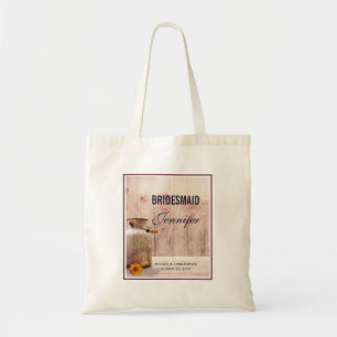 Tote Bag Demoiselle d'honneur Fût de Lait Rustique Mariage 